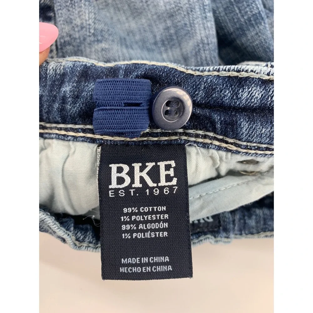 BKE Conner Jeans Boys 10 Blue Straight Adjustable Waist Denim Pants